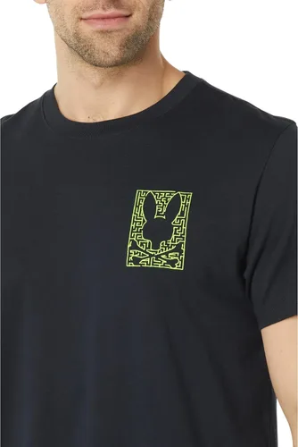Vista 3 de Psycho Bunny Pisani Graphic Tee Navy SM (US Hombre 4), marino