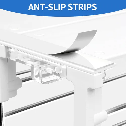 Vista 4 de Organizador de bebidas para refrigerador, dispensador de latas de soda, dispensador de nevera para refrigerador, 5 filas y 20 latas de 12.2 pulgadas