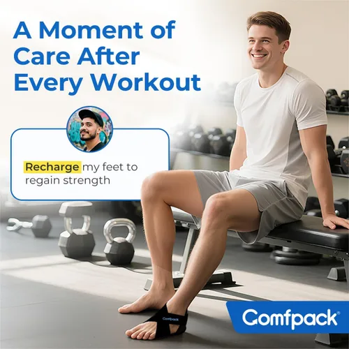 Vista 6 de Comfpack Plantar Fasciitis Relief Ice Pack with Full Heel Sole Gel Coverage