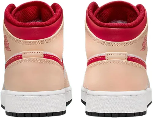 Vista 4 de Big Kid's Jordan 1 Mid WhiteArctic Orange-Black (554725 133)