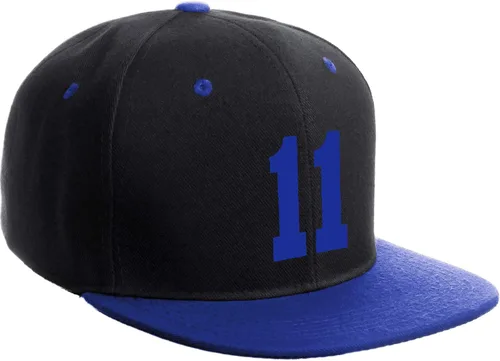 Vista 139 de Número de equipo modificado para requisitos particulares del jugador del color del sombrero del Snapback de la visera plana clásica de la visera