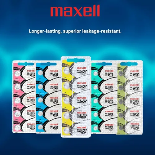 Vista 4 de Maxell SR927SW 395 D395 SR57 SR927 Batería de reloj de óxido de plata