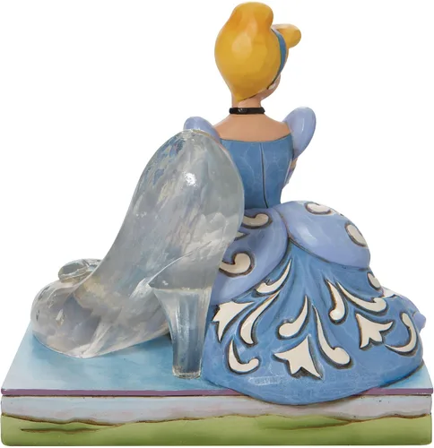 Vista 3 de Enesco Jim Shore Disney Traditions - Figura de Cenicienta con pantuflas de cristal, 5.39 pulgadas, multicolor