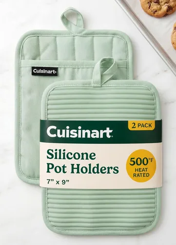 Vista 11 de Cuisinart - Juego de 2 soportes de silicona para ollas de 7 x 9 pulgadas Gris