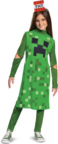 Vista 3 de Disfraz clásico para niña de enredadera de Minecraft