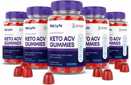 Vista 9 de Justified Laboratories Bio Lyfe Keto ACV Gummies (1000 mg) – 60 unidades, paquete de 3 – Hecho con la madre y vitamina B12 – Sin OMG, veganas, sin
