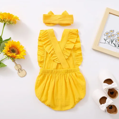 Vista 10 de Shalofer Traje de primer cumpleaños para bebé niña con diadema