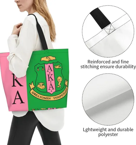 Vista 4 de Bolsos de hombro para mujer, grandes, ligeros, de lona con paneles para compras, trabajo, viajes