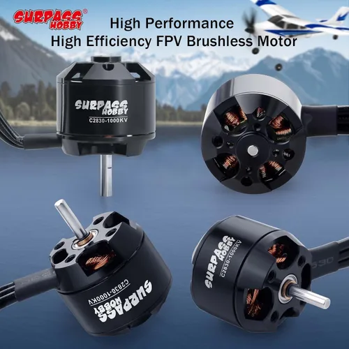 Vista 4 de Surpass C2830 1000KV Motor sin escobillas para aviones RC Ala fija