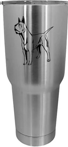 Vista 409 de Cairn Terrier - Vaso grabado con temática de perro, 30 onzas