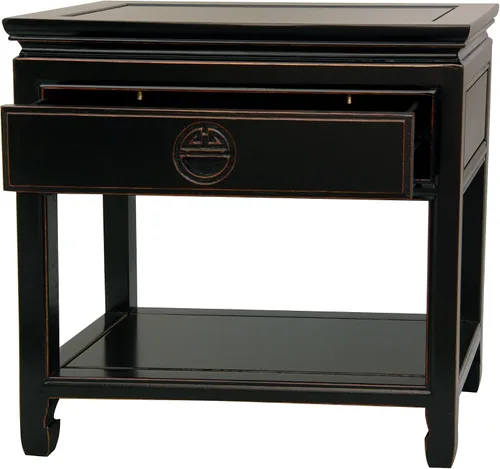 Vista 4 de Red Lantern Elegante mesa auxiliar - Negro antiguo Negro (Antique Black)