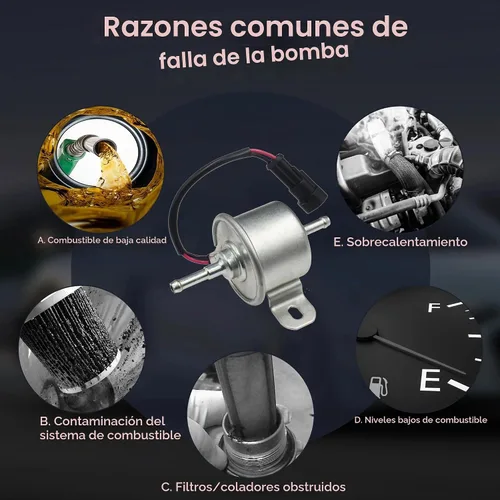 Vista 4 de Bomba de combustible EG371-52020 EG371-52023 compatible con tractor Kubota