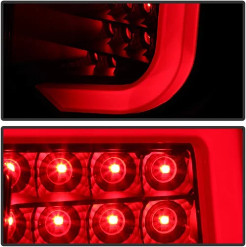 Vista 5 de ACANII - Para Subaru Impreza 2008-2011 12-14 WRX Sedán, juego de luces traseras LED negras de tubo, luces de freno, set de izquierda+derecha, Onyx
