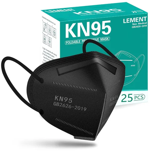Vista 14 de LEMENT Mascarillas KN95, paquete de 100 unidades, mascarillas desechables transpirables para adultos, color azul