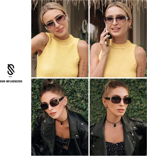 Vista 3 de SOJOS Gafas de sol de moda para mujer y hombre