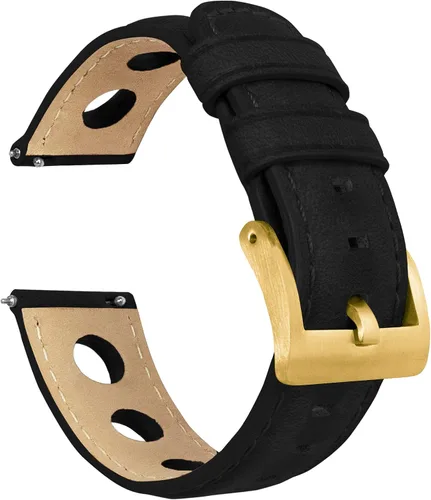 Vista 17 de Barton Racing & Rally Horween - Correas de cuero con barras de resorte de liberación rápida integradas, longitud estándar para muñecas de 5 a 8