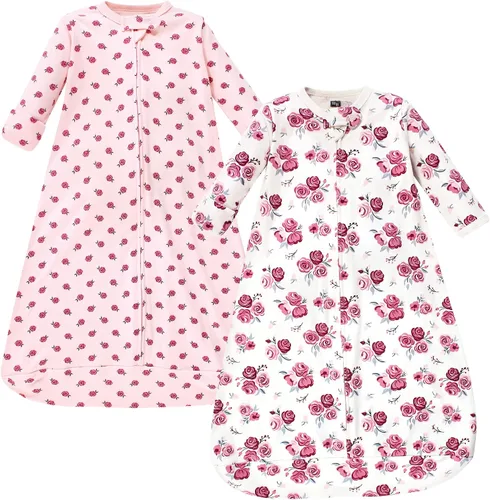Vista 39 de Hudson Baby Saco de dormir unisex de algodón con manga larga para bebé, saco, manta