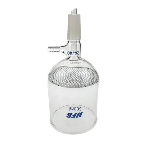 Vista 9 de HFS (R) Buchner - Embudo de filtro, junta 24/40, frita fina, vidrio de borosilicato alto, 3.4 fl oz, filtración de precisión para uso en laboratorio