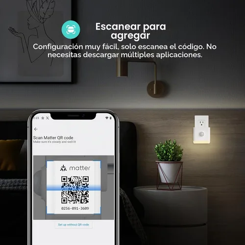 Vista 6 de THIRDREALITY Luz Nocturna de Color Inteligente, Matter sobre WiFi, Multifuncionalidad 3 en 1, Funciona con SmartThings, Google Home, Apple Home