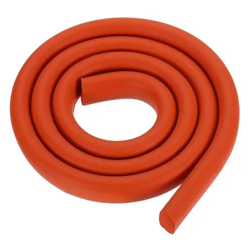 Vista 24 de uxcell Varilla de espuma de 3.28 pies, relleno de junta sólida en forma de D de 0.24 x 0.24 pulgadas, tira de sellado de espuma para protector