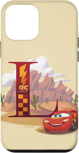 Vista 16 de Disney & Pixar - Carcasa para iPhone 17, diseño de letra L con monograma de letras L Lightning McQueen