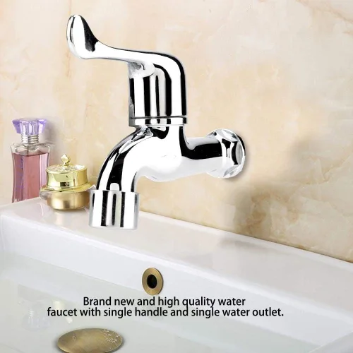 Vista 3 de Accesorios de cocina y baño Montaje en grifo de agua Lavandería Baño Cocina y bañera Grifo de bañera Jardín al aire libre Solo grifo de agua fría