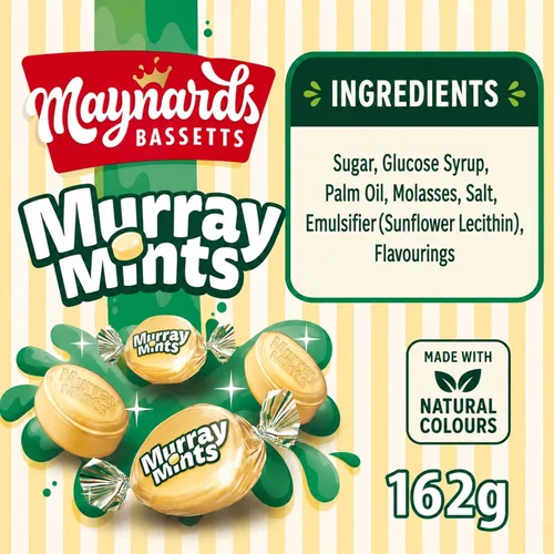 Vista 3 de Maynards Bassetts Murray - Bolsa de mentas, 6.81 oz (paquete de 12) Mint Flavoured Hard Candy with Chewy Centre Individually Wrapped Mint Sweets