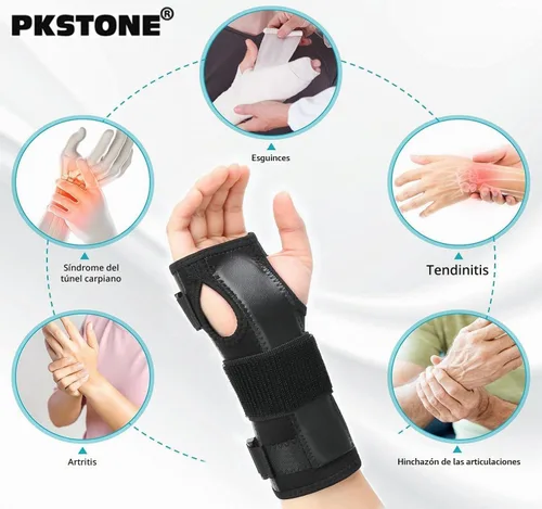 Vista 3 de Muñequera para túnel carpiano, soportes para manos y muñecas y férulas para aliviar el dolor Wrist Brace Night Support For Women Men, Wrist
