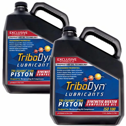 Vista 15 de Aceite de compresor de aire sintético sin detergente de 8,000 horas – TRI-Guard 1100, ISO 100, SAE 30 compresor de pistón – jarra de 1 galón