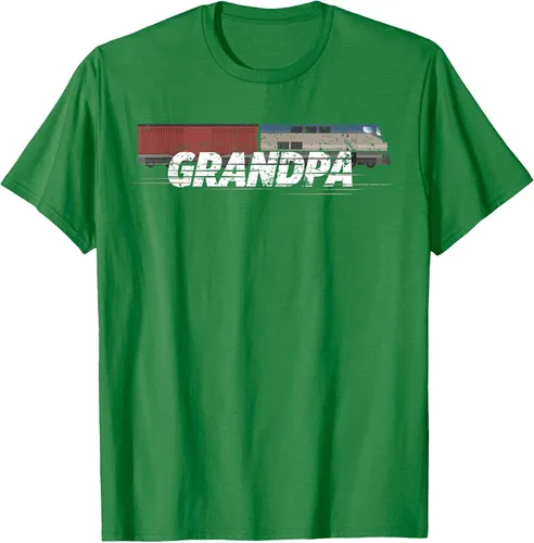Vista 24 de RC Model Train Shirt Grandpa Train Boxcar HO Scale T-Shirt Negro