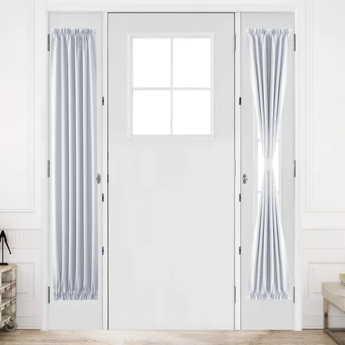 Vista 179 de DWCN Cortinas para Puertas Francesas – Cortinas opacas térmicas con bolsillo para barra para puertas con ventana de cristal, puertas de cocina