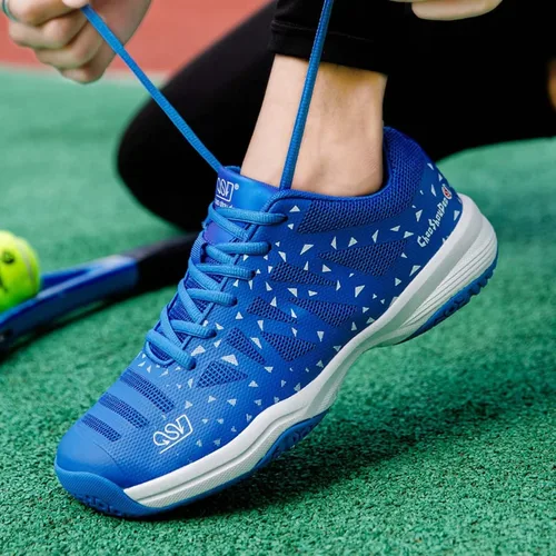 Vista 7 de Jakcuz Zapatos de tenis de bádminton para hombres y mujeres, zapatos de raqueta, tenis de voleibol para entrenamiento de cancha en interiores