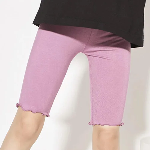 Vista 3 de Pantalones cortos de ciclismo de baile para niñas, paquete de 4 pantalones cortos de seguridad activa para parque infantil, gimnasio, deportes