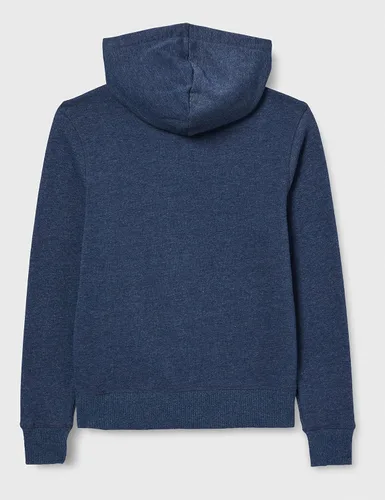 Vista 3 de Tienda Essentials - Sudadera con capucha de vellón de tela de toalla para mujer (disponible en tallas extragrandes)