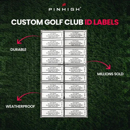 Vista 5 de Golf Essentials: Personalized ID Labels, Pro Scorecards & Game Guides. Weatherproof Accessories for Club Tracking, Stat Logging & Wagering