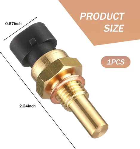 Vista 2 de UGSHY Paquete de 1 sensor de temperatura del refrigerante del motor, accesorios de repuesto para sensor de temperatura ECT, piezas de automóvil
