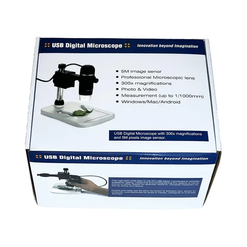 Vista 9 de Microscopio portátil de UM012C los 5M pixeles 300X 8 LED USB Digital