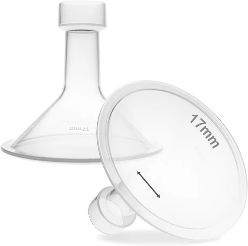 Vista 17 de Nenesupply Insertos de 0.591 in y bridas flexibles de 0.945 in compatibles con extractor de leche Lansinoh de repuesto para bridas Lansinoh de 0.591