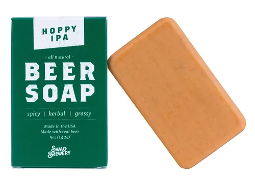 Vista 6 de Swag Brewery Jabón Boozy: ideal para bebedores de vino, whisky y cerveza, fabricado en Estados Unidos, (Hoppy IPA (3 unidades)
