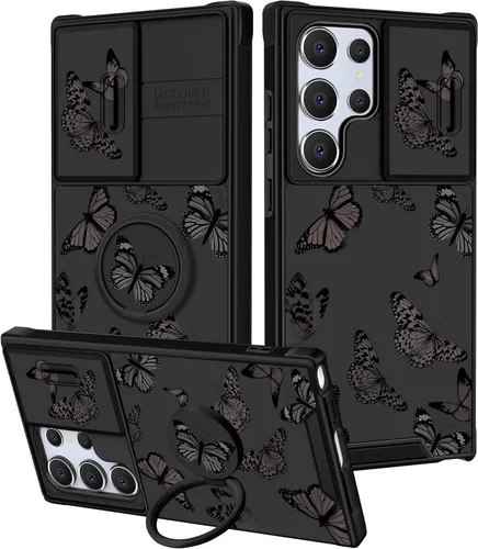 Vista 218 de Funermei para Samsung Galaxy Z Flip 4 Funda - Funda de Teléfono Bonita para Mujeres y Niñas con Mariposas Bonita Estética Femenina Diseño