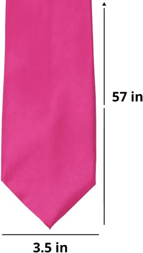 Vista 144 de tiemart Corbata de color sólido para hombre Longitud estándar
