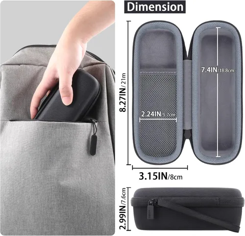 Vista 6 de co2CREA Anker SoundCore A3102 AK-A3102011 bocina portátil Bluetooth para exteriores con bolsa de transporte resistente Negro