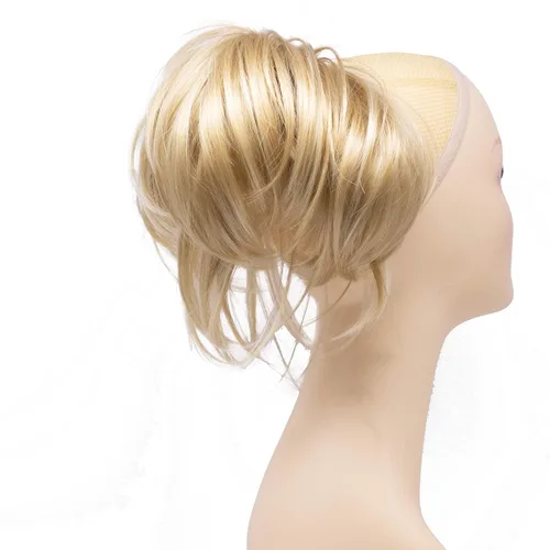 Vista 16 de Extensión de cabello ajustable, cola de caballo desarreglada, 12 pulgadas con pinzas, de Onedor, 10#