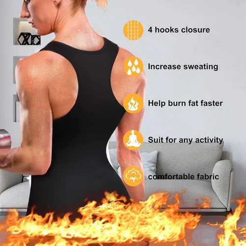 Vista 3 de Rolewpy - Corsé para mujer modelador de figura para entrenamiento deportivo que hacer sudar como en un sauna hecho de neopreno para perder