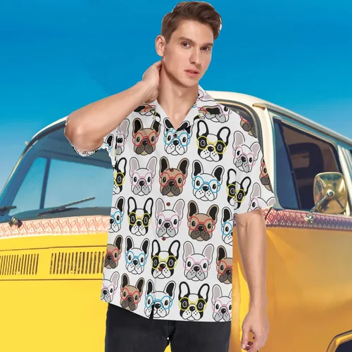 Vista 5 de visesunny Camisas hawaianas de verano para hombre, estilo casual, con botones, manga corta, pantalones cortos, playa, tropical, hawaiano, trajes