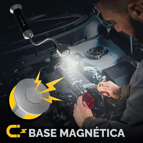 Vista 8 de Juego de 2 luces LED flexibles para parrilla, la luz perfecta para accesorios de parrilla con base magnética de 360 grados y cuello de cisne