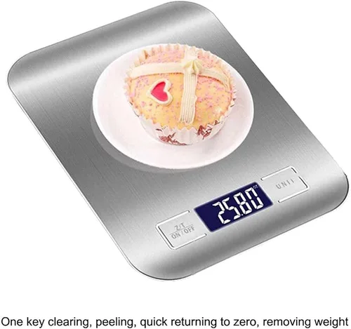 Vista 3 de Electrónica LED de acero inoxidable de 22.0 lbs, gramos digitales y onzas, herramienta de pesaje de barra de comedor de cocina a escala