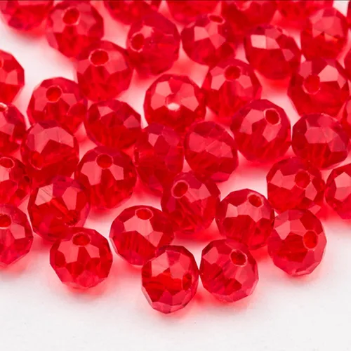 Vista 12 de 620 piezas de cuentas de cristal facetado Briolette, cuentas de rondelle azules facetas de 4 mm, 5 hebras, tamaño de agujero 1 mm, ideal para hacer