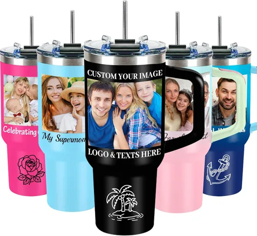 Vista 14 de Vaso de café aislado personalizado con nombre de texto, número de equipo, vaso de acero inoxidable grabado de 16 onzas, regalo personalizado