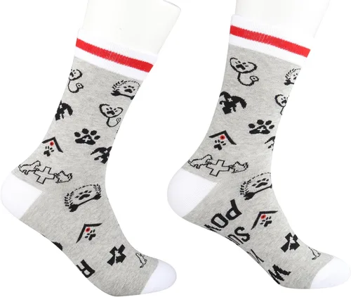 Vista 5 de G2TUP 2 pares de calcetines de regalo veterinario I Rescue What Your Superpower Rescue Animal Gift Dog Rescue Rescue Rescue Gift Dog Lover Gift